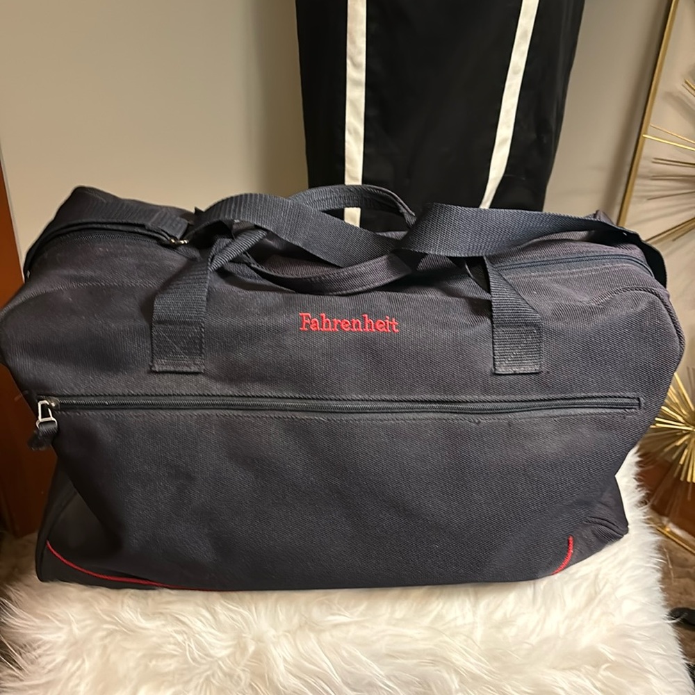 Christian Dior Fahrenheit Large Navy Canvas Duffle Bag